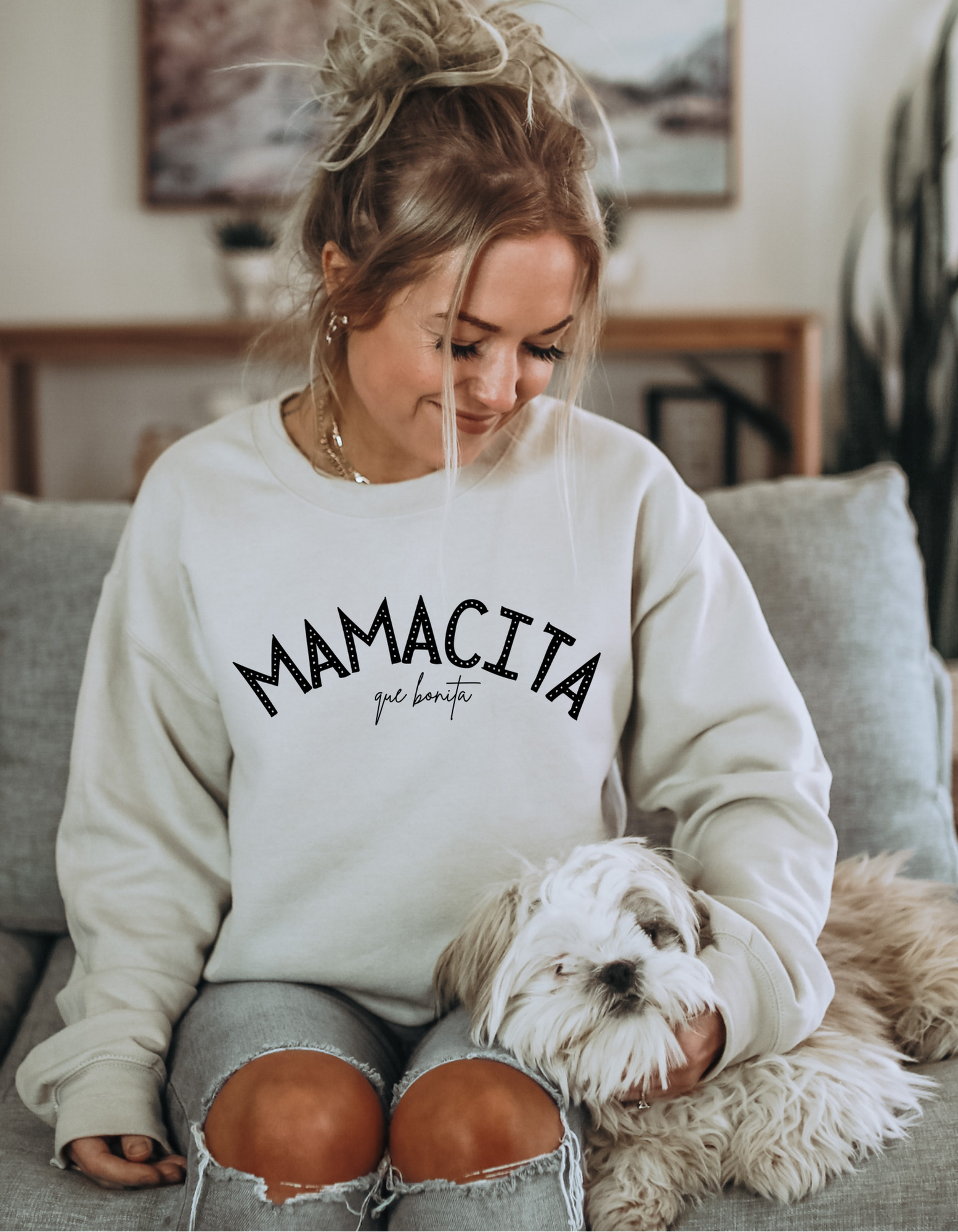 Mamacita Sweatshirt - Women's Crop Sweatshirt